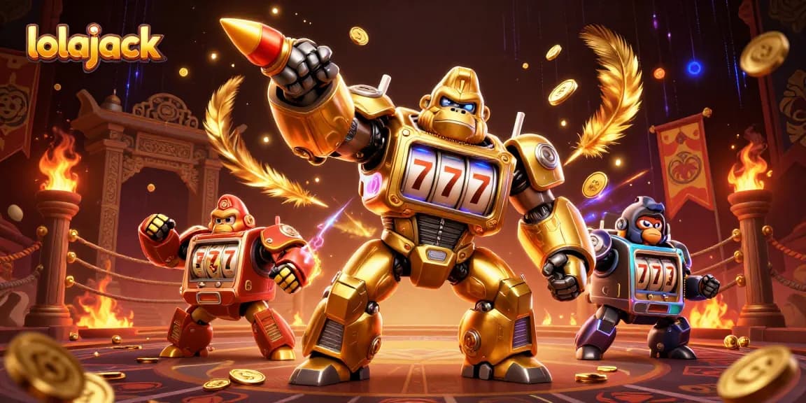 Experience winning entertainment at lolajack with epic slots and gaming action in a dynamic 3D illustration.