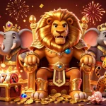 Experience thrilling wins at winnerislandcasino with golden slot reels and vibrant characters.